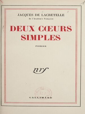cover image of Deux cœurs simples